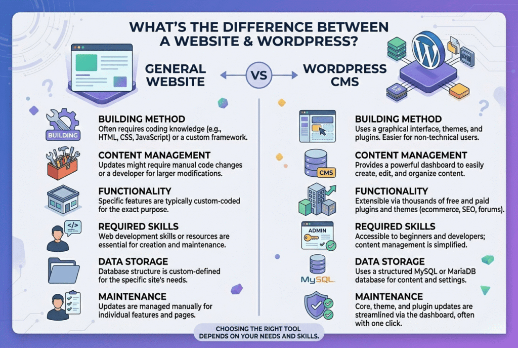 What's the Difference Between a Website and WordPress?